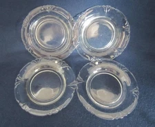 *Vintage Heisey Depression Glass Empress #1401 Small Plates, 4 1/2" Set of 4