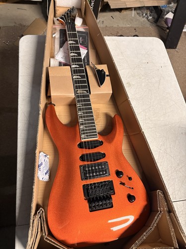 Kramer SM-1 Orange Crush Electric Guitar Orange Crush, issues, headstock broken
