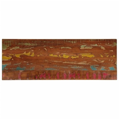 Tischplatte 140x50x3,8 cm rechteckig Massivholz Altholz