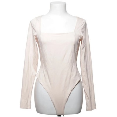 H&M, Body, Größe: M, Beige, Baumwolle/Elasthan, Einfarbig, Damen #ilw