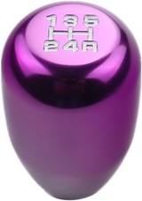 Universal 5 Speed Manual Shift Knob M10x1.5 Screw On PurpleColor Color: Purple