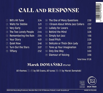 Marek Domanski Call and Response (CD) Album