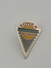Vintage Tower Records Pin Rare