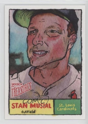 Stan Musial 1961 Topps Stamps card