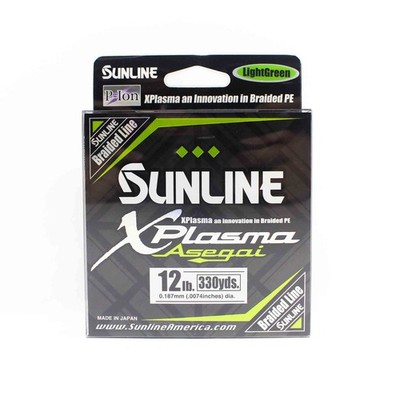 Sunline P.E Line Asegai Xplasma 330yds P.E 1.2 12lb Light Green (6742)