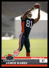 James Hardy 2008 Topps Stadium Club Rookie Card RC /1799 SP #125 Buffalo Bills. rookie card picture