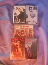 Lot Of 5 Rap Hip-Hop Cassette's RARE O.o.p, 2 Live Crew,k7, Father Mc,Young Mc