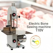 Commercial Electric Bone Saw Machine Frozen Meat Steak Cutting Band Saw 110V