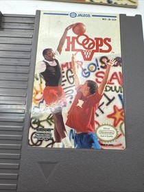 Hoops Nintendo NES CIB Complete In Box W/ Sleeve Manual Vintage
