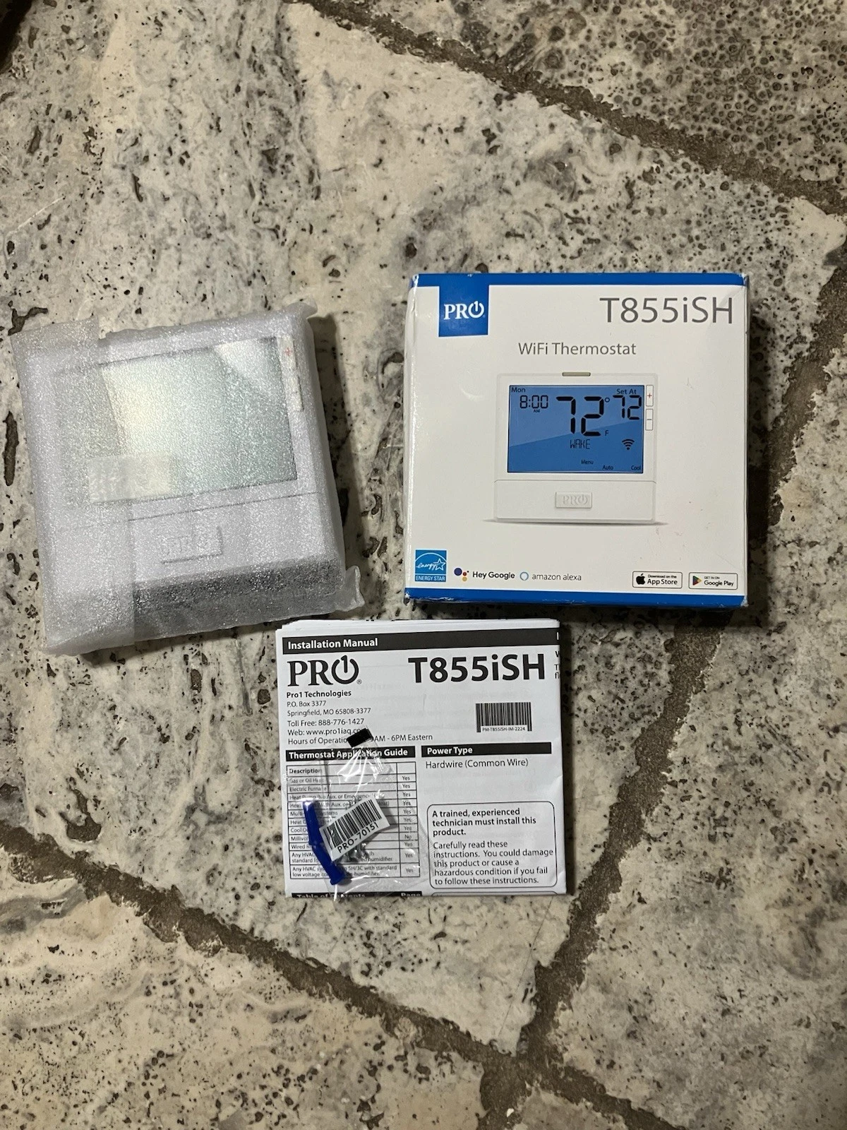 Pro1 T855iSH Wi-Fi Programmable Thermostat - White