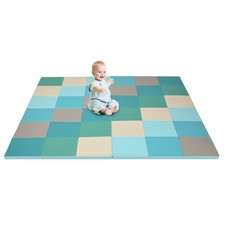 58" Toddler Foam Play Mat Baby Folding Activity Floor Mat Home Daycare School