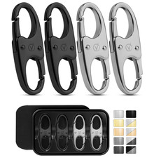 4 Clip di sicurezza lucchetto a moschettone compatto – Antifurto per zaini, bors