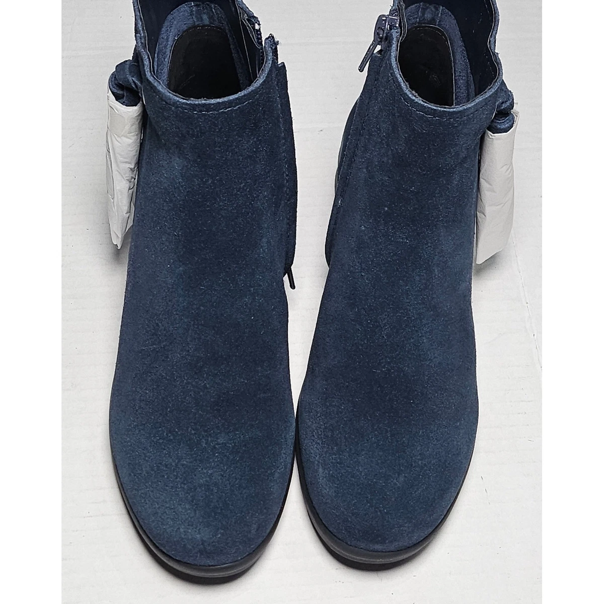 Bottines Vaneli à Talon Bloc – Marron Daim, Double Zip, Taille 7.5 US