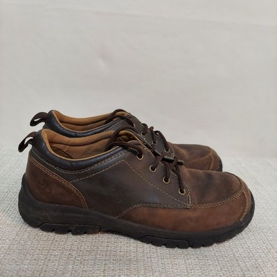 Timberland Discovery Pass Plain Toe Oxfords Kids Boys 5 Brown Lace Up Shoes