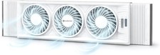 High-Velocity Triple Window Fan with Thermostat 3-Speed Cooling White