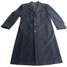 Lauren Ralph Lauren Overcoat Cashmere Wool Herringbone Dark Gray Men's L-44