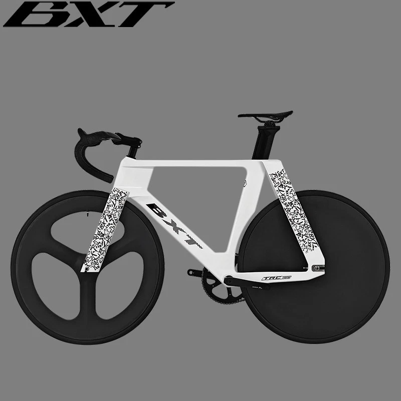 BXT Carbon Fixed Gear Bike 700C Carbon Bahnrad Einzelgeschwindigkeit Track Bike - Bild 2 von 4