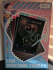 2 Pack 10 Inch LCD Writing Tablet Erasable Drawing Doodle Board for Kids NEW