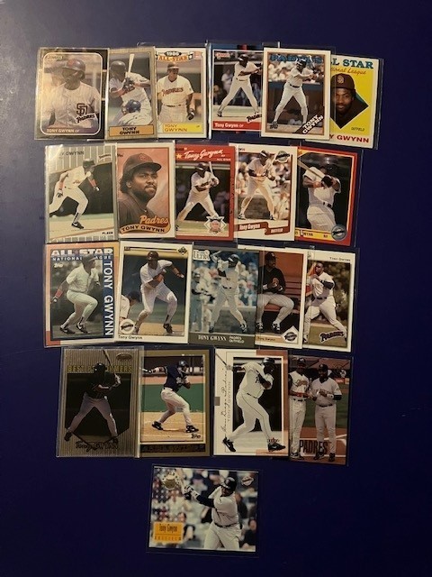 Tony Gwynn Baseball Card Lot--25 Different cards--All Major Brands NrMt-Mt