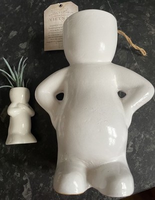 Großer & Mini Gesichtsform Blumentopf Harz Figur Übertopf, Blumentopf Pflanzenvase
