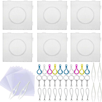 52 StüCk BüGelperlen Stiftplatten Platten BüGelperlen 5 Mm 6 StüCk Groß Quadrat