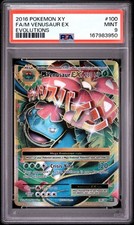 Mega M Venusaur EX 100/108 PSA 9 XY Evolutions Holo Full Art Pokemon Card