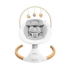 Jool Baby Nova Nature Baby Swing for Newborns with Natural Wood Toys, Electri...
