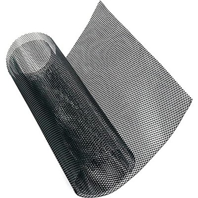  Car Grill Mesh,40 x 13 inch Universal Black Mesh,Aluminum 6x3mm Rhombus Black