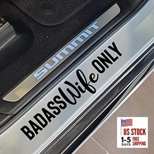   Sticker   Vinyl Sticker for Car, Truck, and Van   Indoor and Badass Wife Only