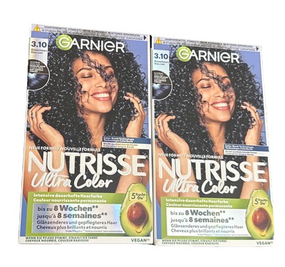 Garnier Nutrisse Ultra  Color  3.10 Blauschwarz x2