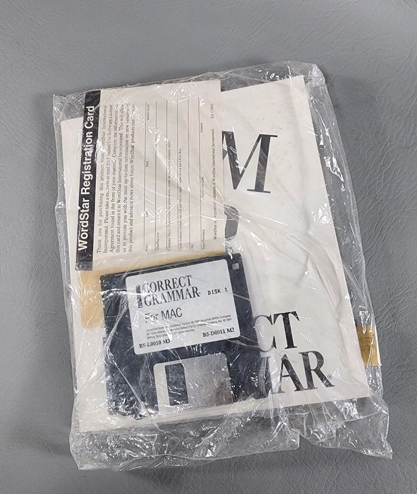 Correct Grammar for Mac - Manual & 3.5 - #B5-39000 - Vintage - New Old Stock - Image 2 of 3