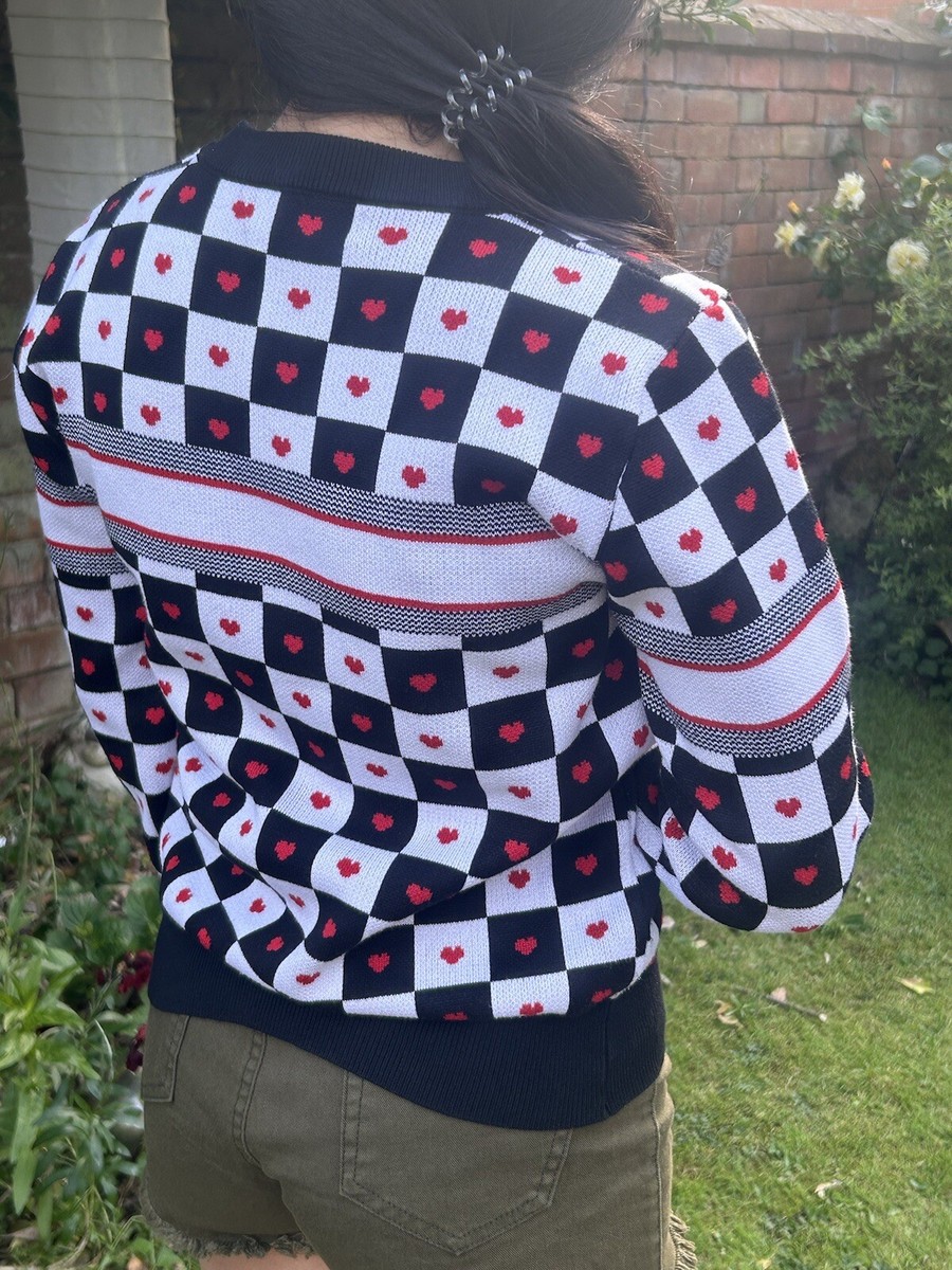 CHRISTIAN DIOR designer Check Cashmere ladies Rare jumper Pullover
