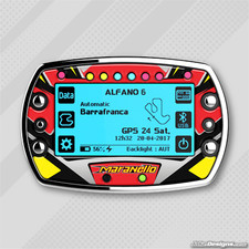 MARANELLO 2015 STYLE GEL STICKER FOR ALFANO 6 LAP TIMER - KARTING