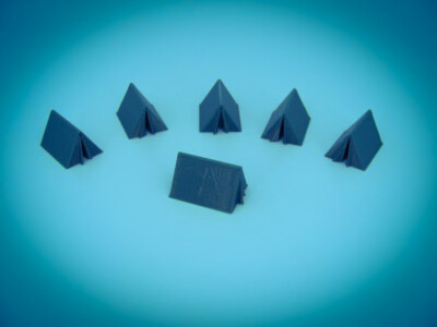 Lets go Camping! 6 GREEN TENT SET - Z Scale 1:220 - No Assembly Required - USA