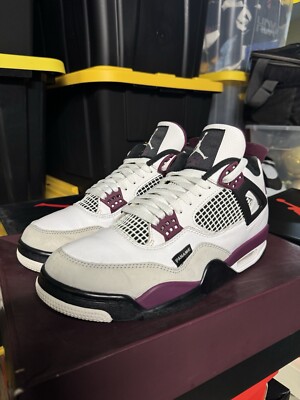 Nike Air Jordan 4 Retro PSG Paris Saint Germain Bordeaux Size 9.5 CT5624-100