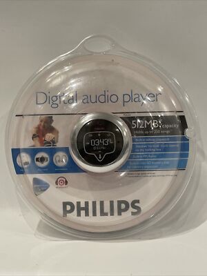 New Philips PSA232 512MB Active Range Sport MP3 Player FM tuner