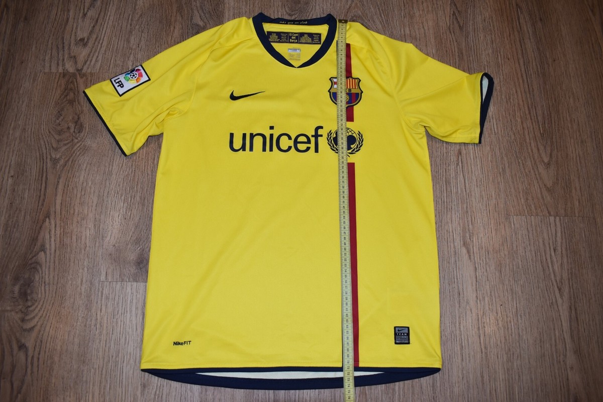 BARCELONA 2008 2009 2010 AWAY FOOTBALL SHIRT SOCCER JERSEY
