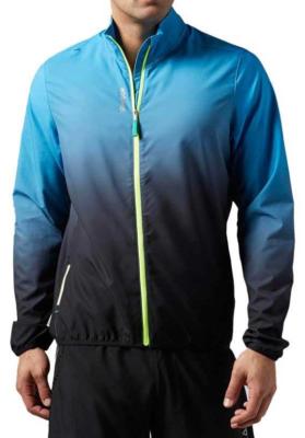 Neu Reebok Essentials Herren gewebte Laufjacke Oberteil Gr. Small blau Sport
