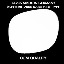Fits Toyota Rav 4 1994 - 2000 Wing Mirror Glass Convex Left Hand-UK Psngr. Side