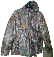 Realtree Edge Jacket Camo Pink Full Zip Coat Hunting Women’s Xl Ladies (thick)