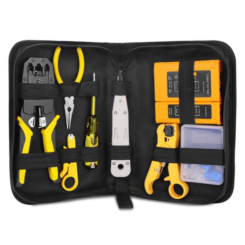 Crimping Pliers LAN Network Repair Tool Kit Cable Tester Crimp RJ45/11/12 Z3D0