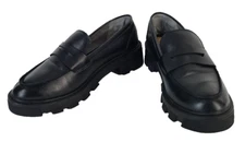 CROWN VINTAGE Lane Loafer Womens Shoes SIZE 8.5 M Slip On Black Synthetic Upper