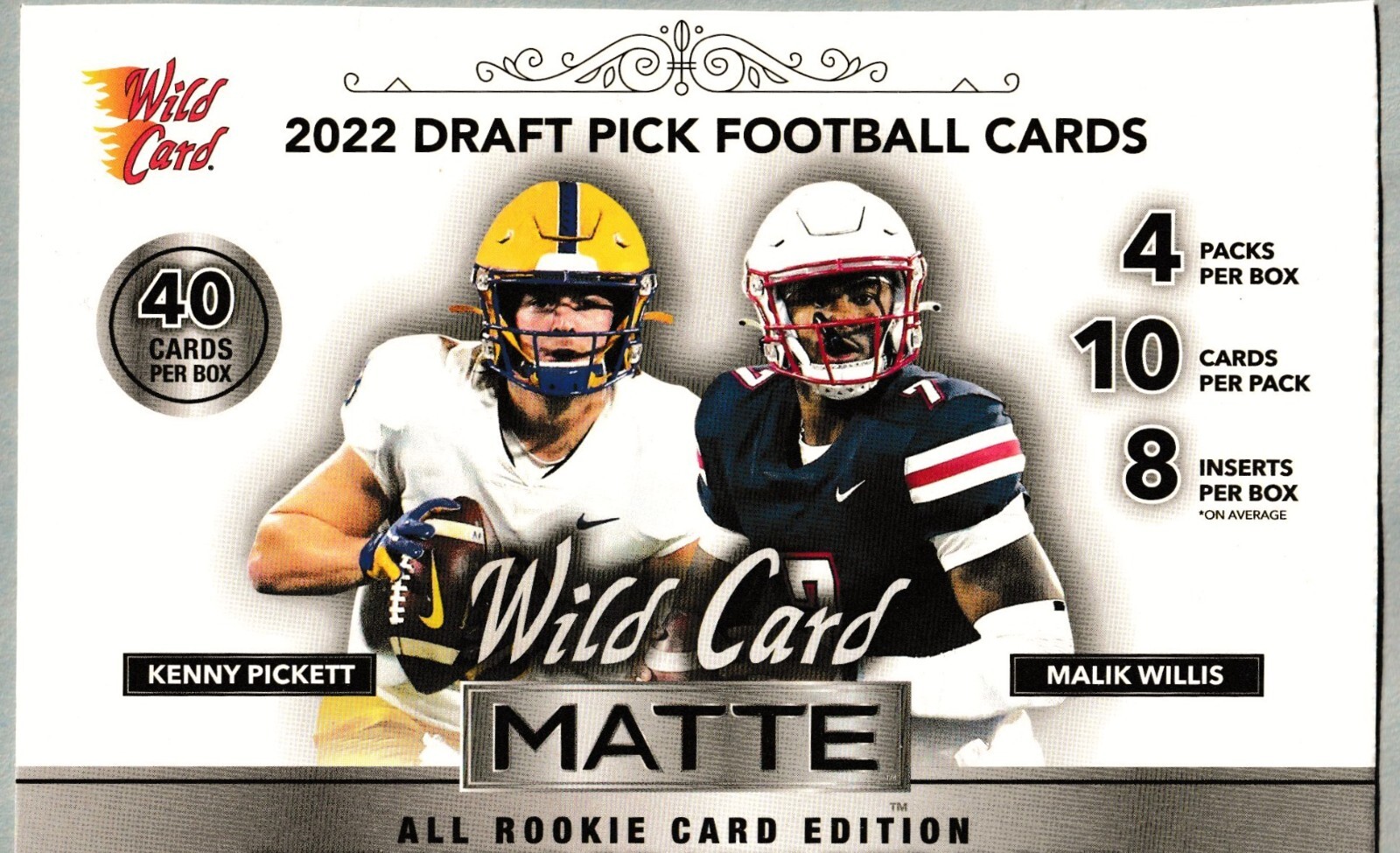2022 Wild Card Matte White Draft Pick Football Pick Your Card(s)