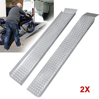 160cm Laderampe Verladerampe Auffahrrampe Auffahrschiene Rollerrampe Stahl 400kg