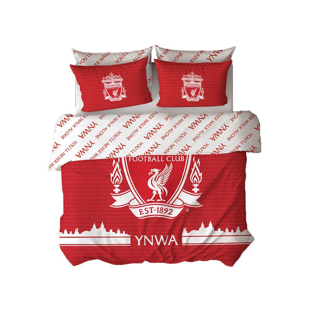 Liverpool FC Tono Set Copripiumino Doppio Calcio Bambini Camera 2-in-1 Disegni