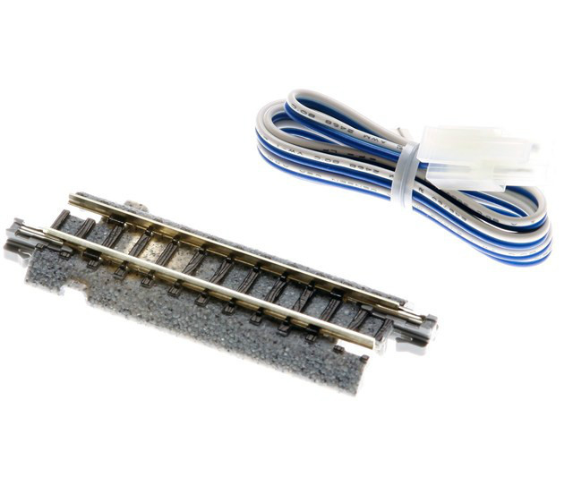 Kato N – Rail D'alimentation Droit 62 Mm – échelle N – Système UNITRACK – Ballast Gris Réaliste – Connecteur Facile – 2-7/16''