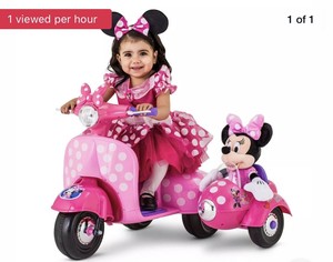 Kids Ride-On Toy Minnie Mouse Happy Helpers Scooter with Sidecar For Doll Toys 711181844191 | eBay