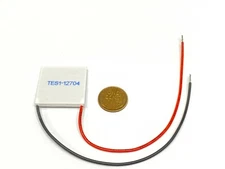 TES1-12704 12V Thermoelectric Cooler Cooling Peltier Plate Module 30 x 30mm  B20