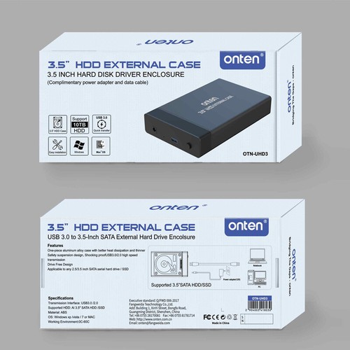 Hard drive enclosure Hard Drive Docking Station ssd enclosure for SATA /HDD/SSD - Afbeelding 6 van 6