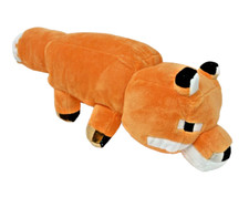 Minecraft Fox Plush Pillow Buddy 20 Inch JINX Mojang orange soft
